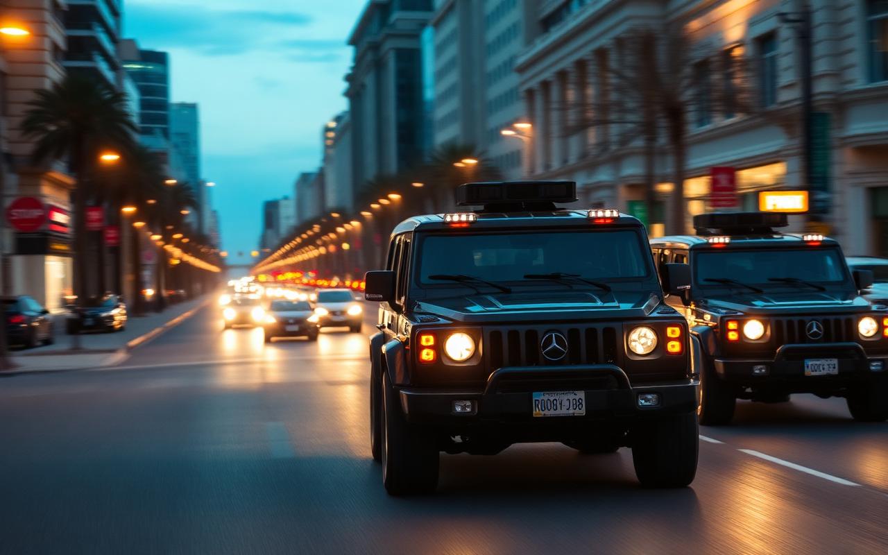 Traslado vehicular en convoy